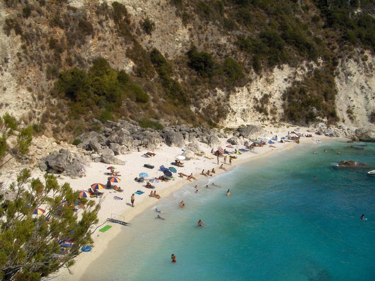 Agiofili Beach in Vasiliki, Lefkada, Greece