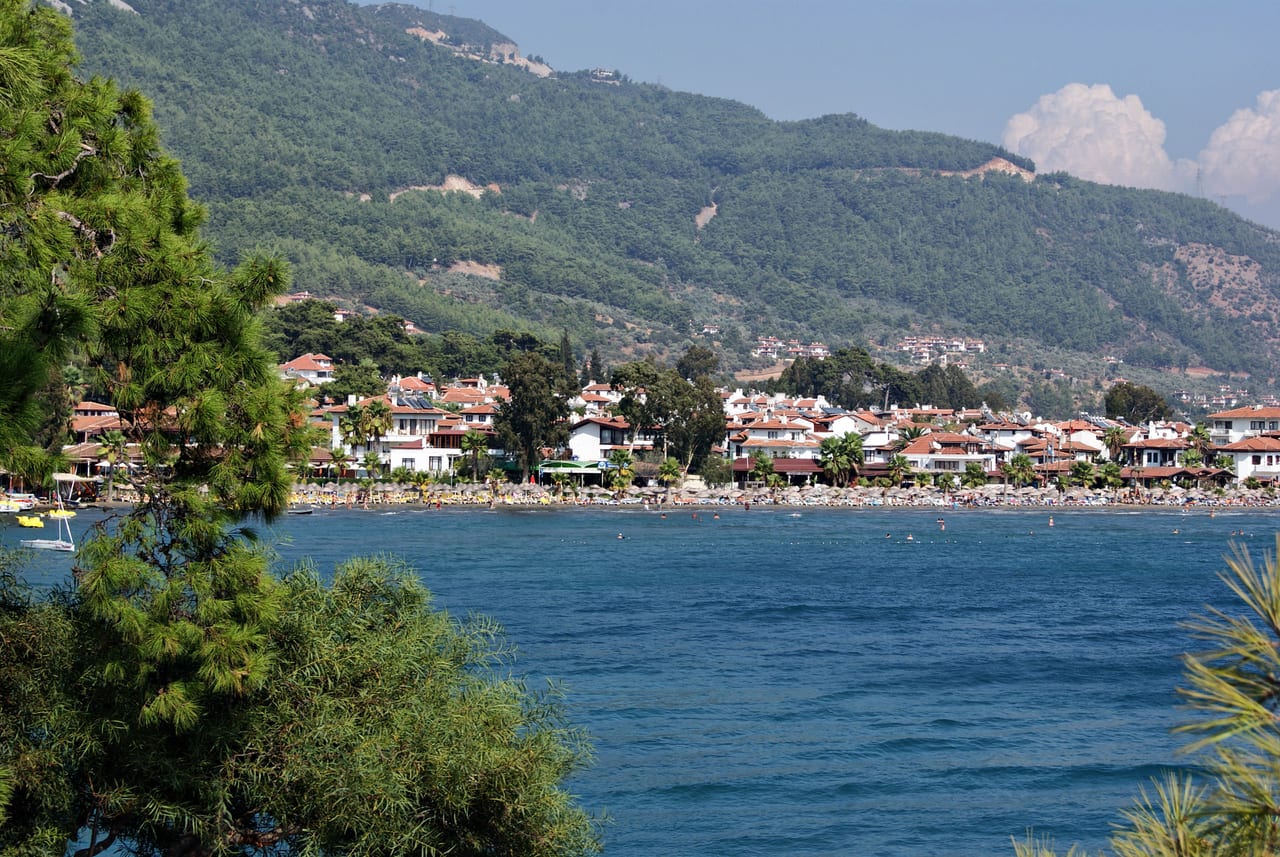 Akyaka Beach in Gökova Gulf, Muğla, Turkey
