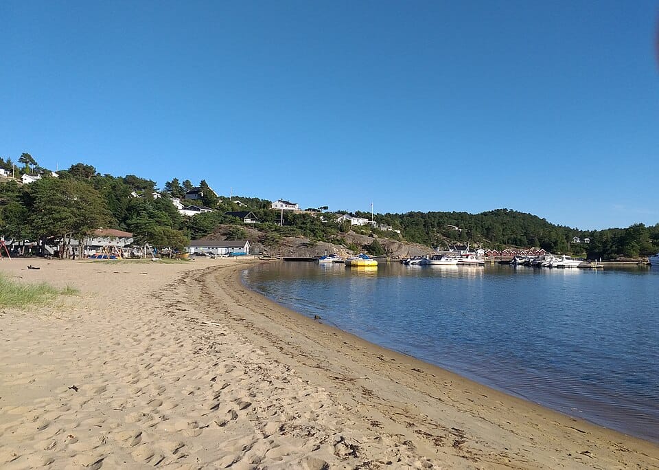Åros Beach in Søgne, Kristiansand, Norway