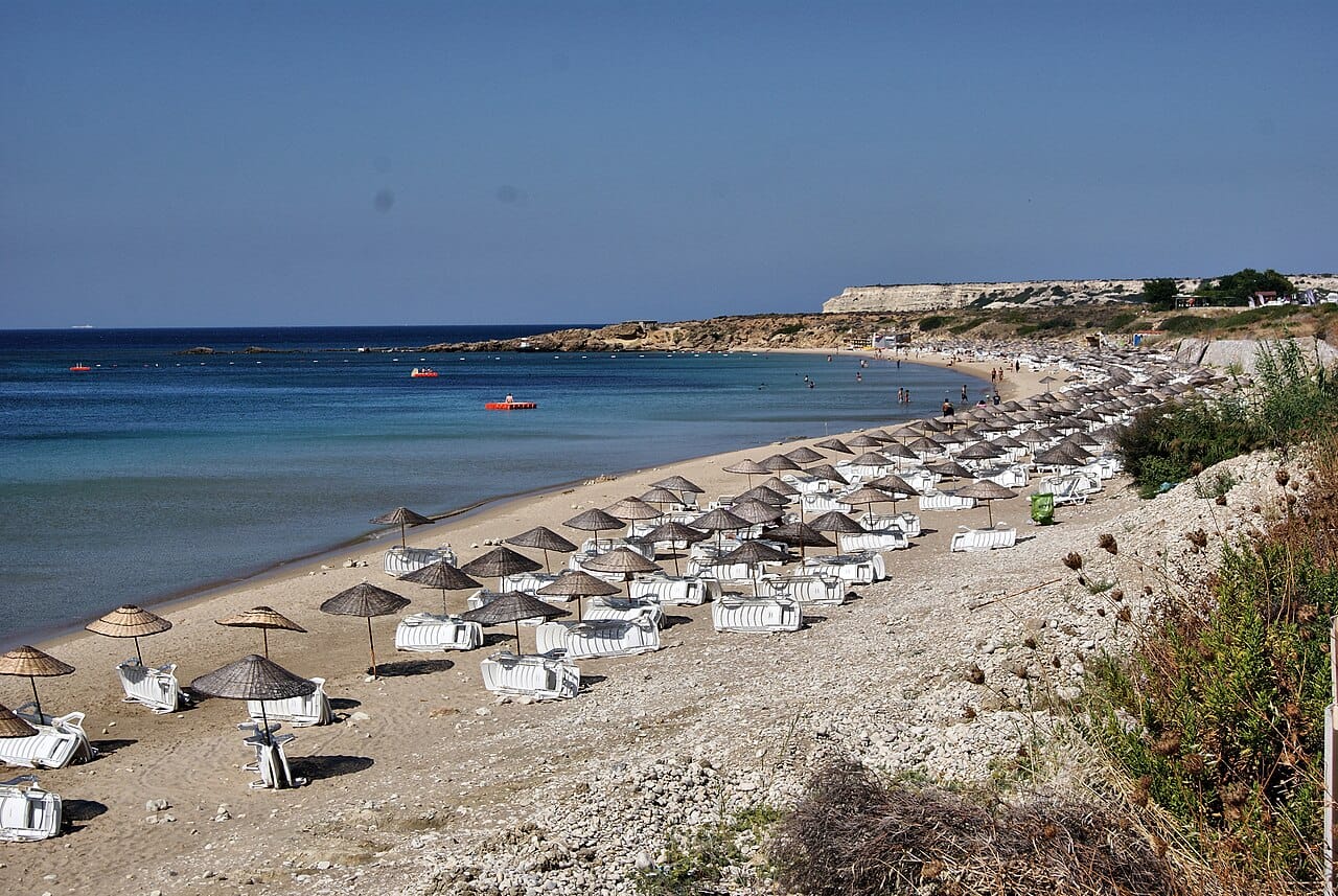 Ayazma Beach in Bozcaada, Çanakkale, Turkey
