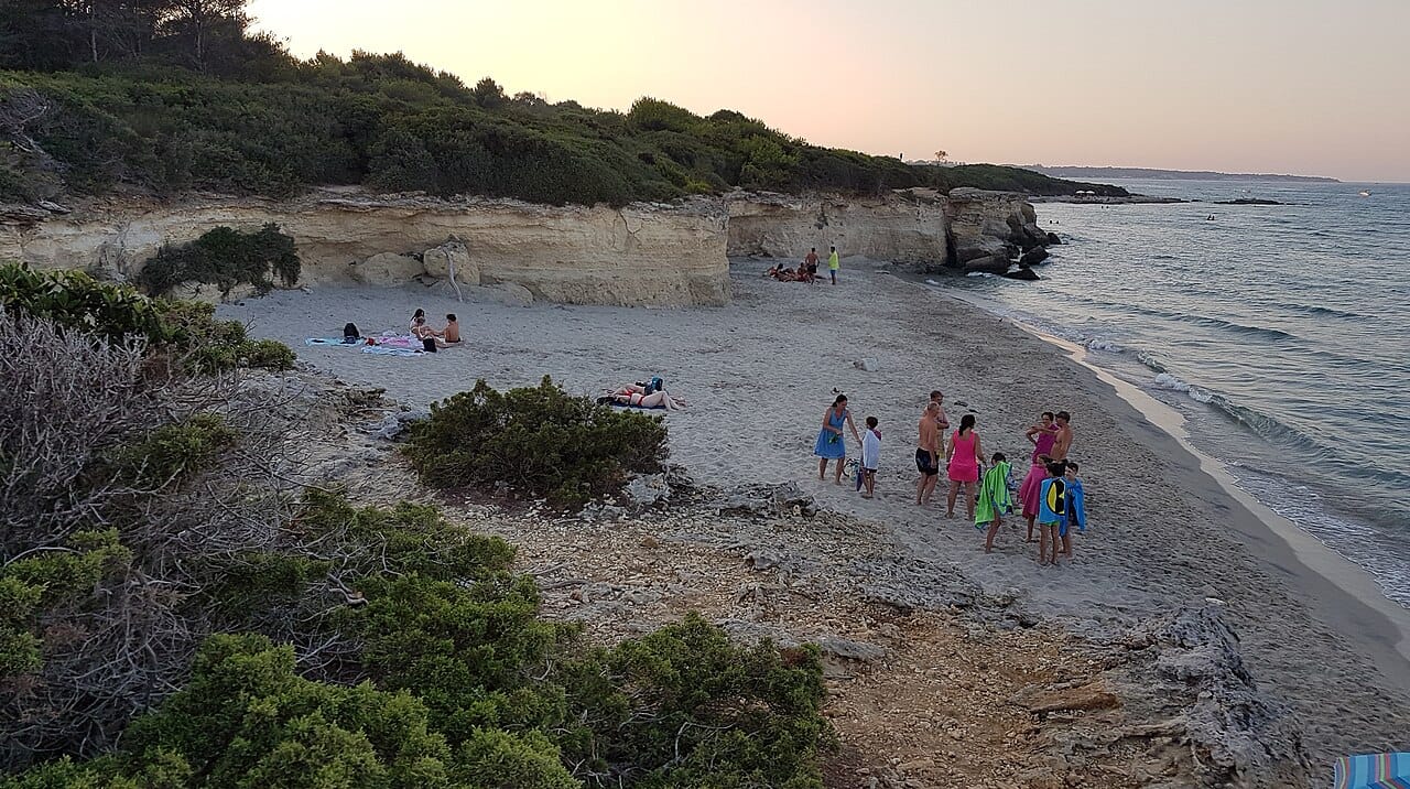 Baia dei Turchi in Otranto, Salento, Italy