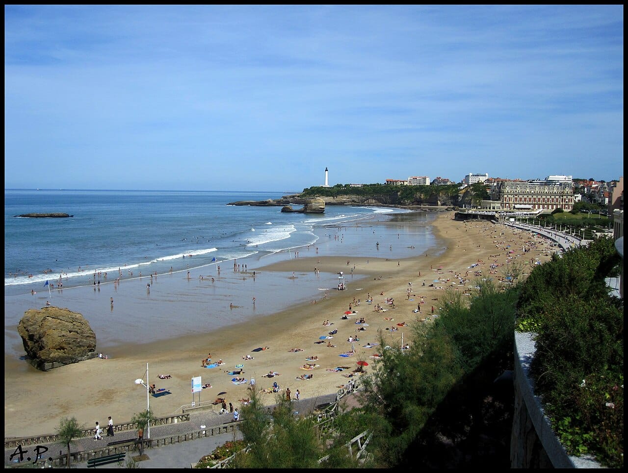Grande Plage in Biarritz, France