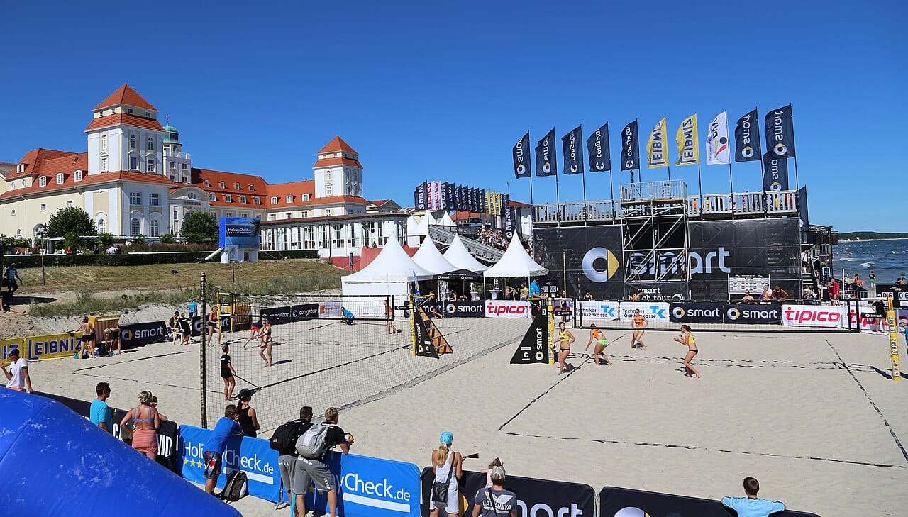 Binz Beach in Rugen, Germany
