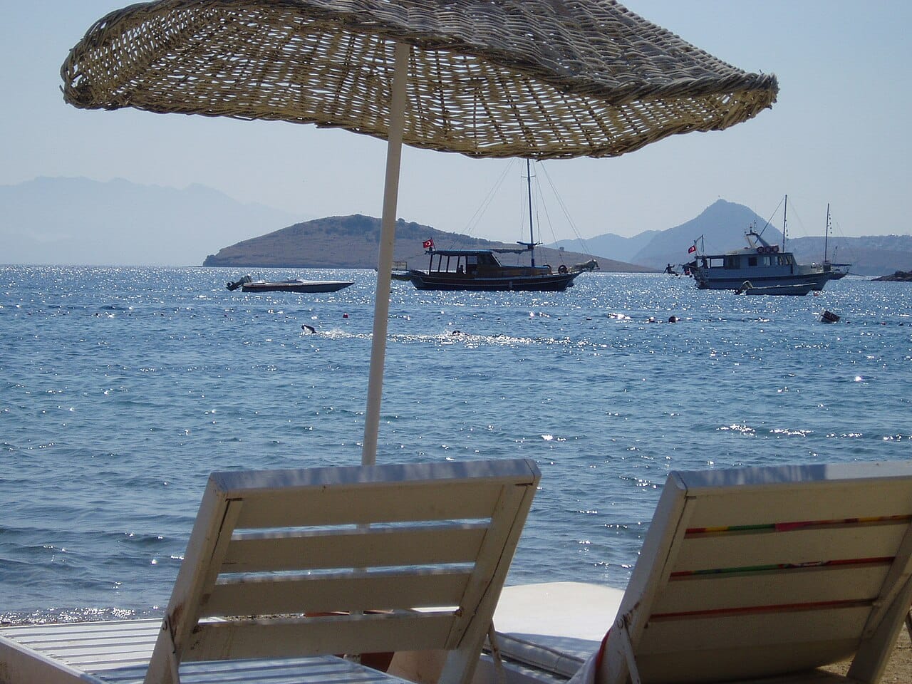 Bitez Beach in Bodrum Peninsula, Turkey