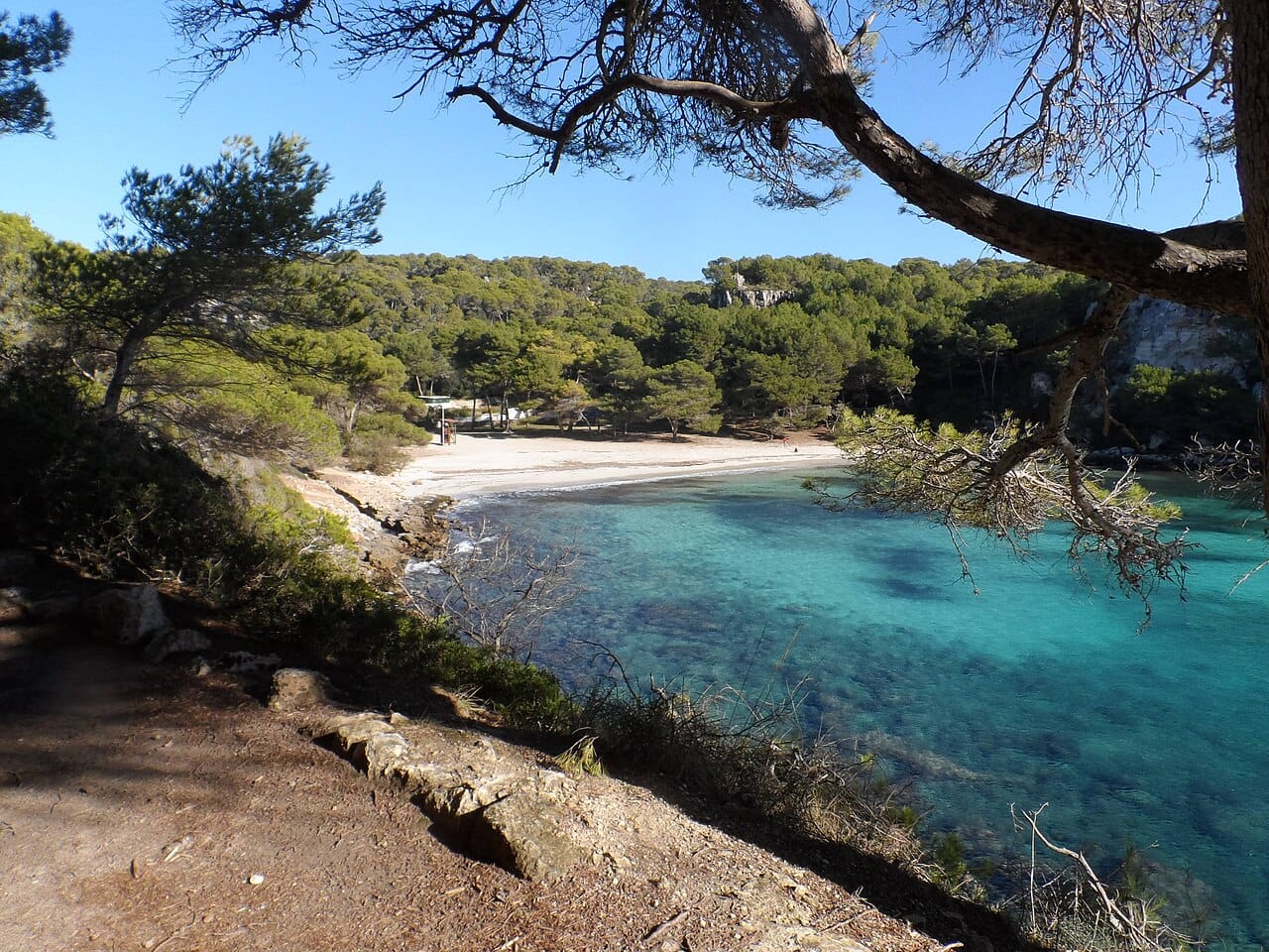 Cala Macarella in Ciutadella, Menorca, Spain