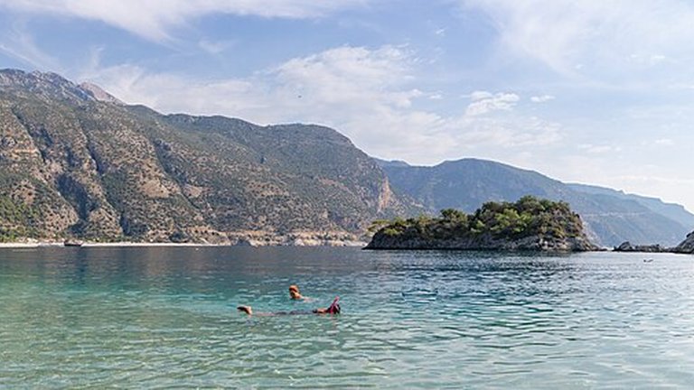 Belcekız Beach in Muğla (Fethiye / Ölüdeniz), Turkey