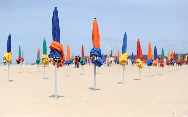 Deauville Beach in Normandy, France