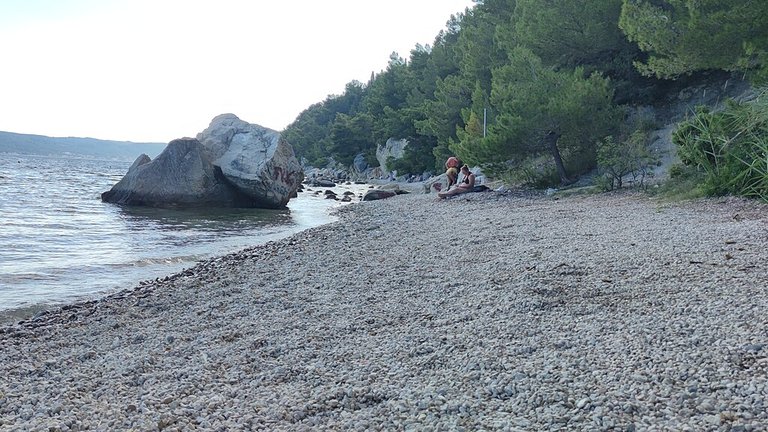 Kašjuni Beach in Split (Marjan Forest Park), Croatia