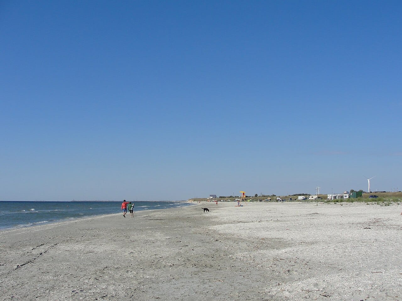 Corbu Beach in Corbu, Danube Delta edge, Romania