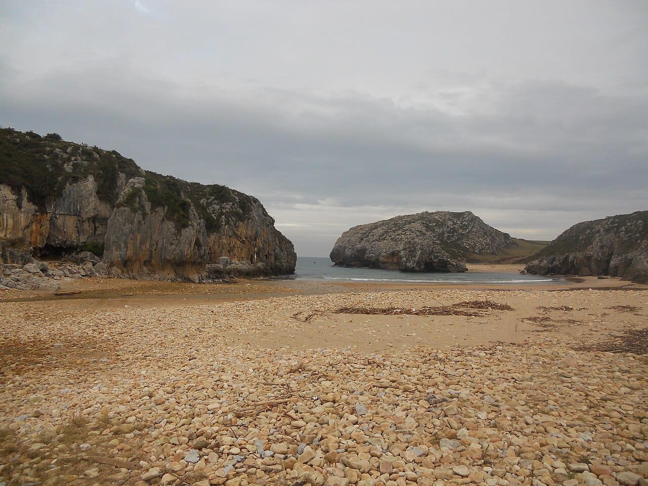 Playa de Cuevas del Mar in Nueva de Llanes, Asturias, Spain