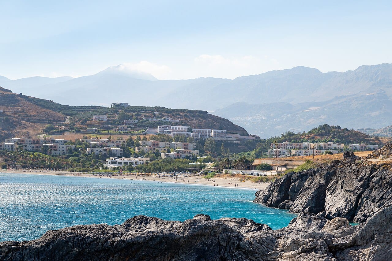 Damnoni Beach in Plakias, Crete, Greece
