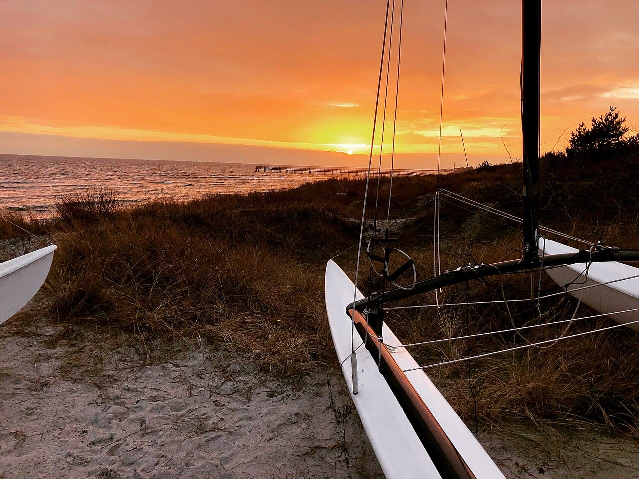 Falsterbo Beach in Falsterbo, Skåne, Sweden