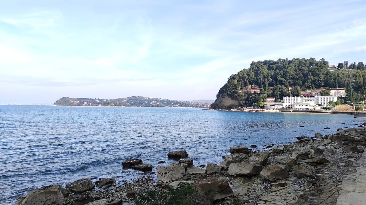 Fiesa Beach in Piran, Slovenia