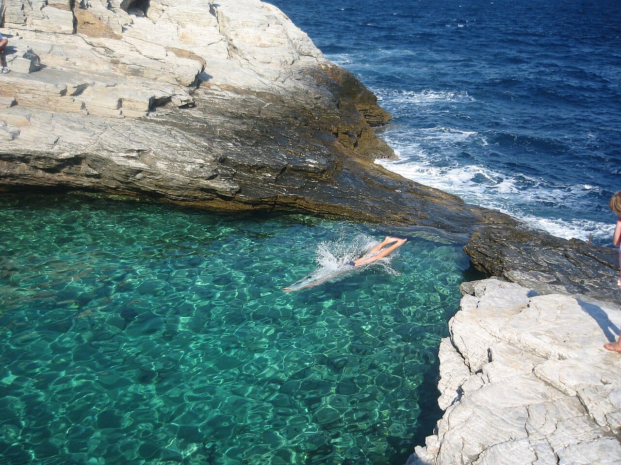 Giola Lagoon in Thassos, Greece