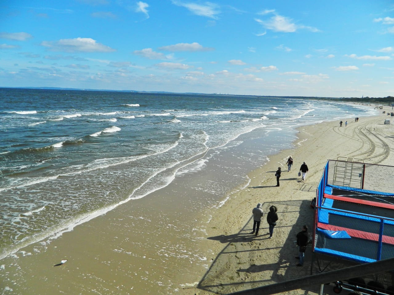 Heringsdorf Beach in Usedom, Mecklenburg-Vorpommern, Germany