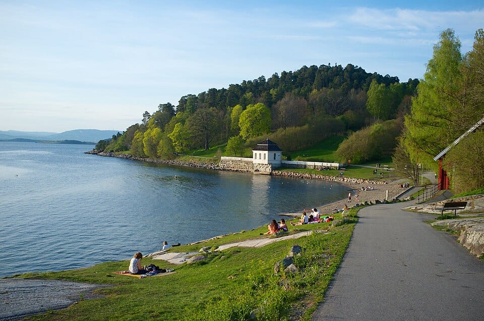 Hvervenbukta in Oslo, Norway