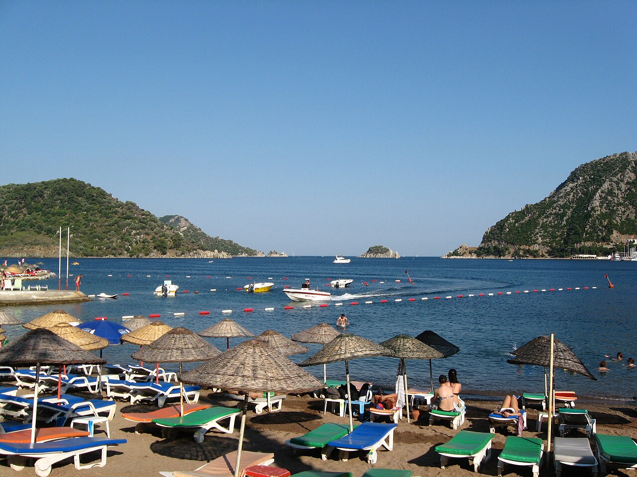 İçmeler Beach in Muğla (Marmaris), Turkey