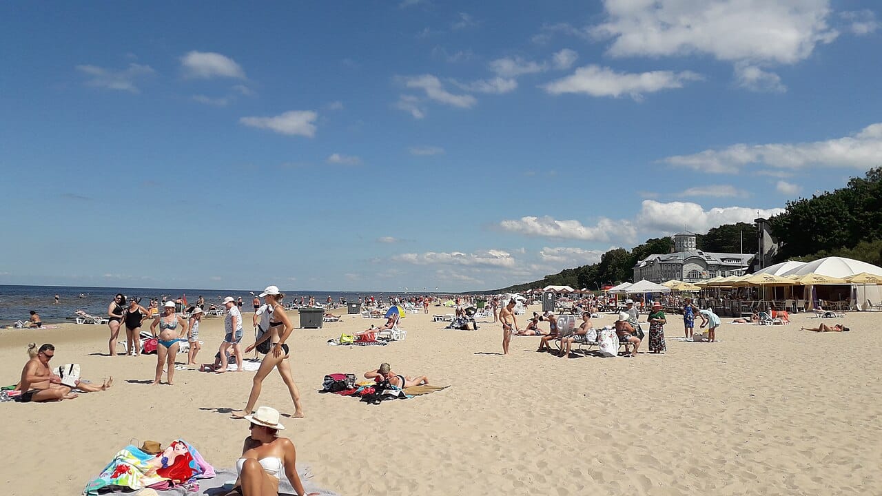 Jurmala Beach in Jurmala, near Riga, Latvia