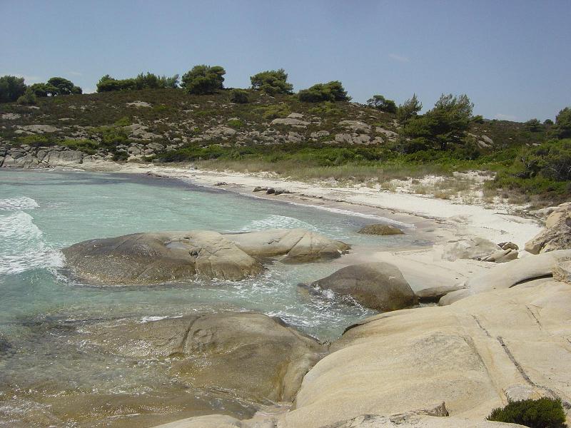 Karidi Beach in Vourvourou, Sithonia, Greece