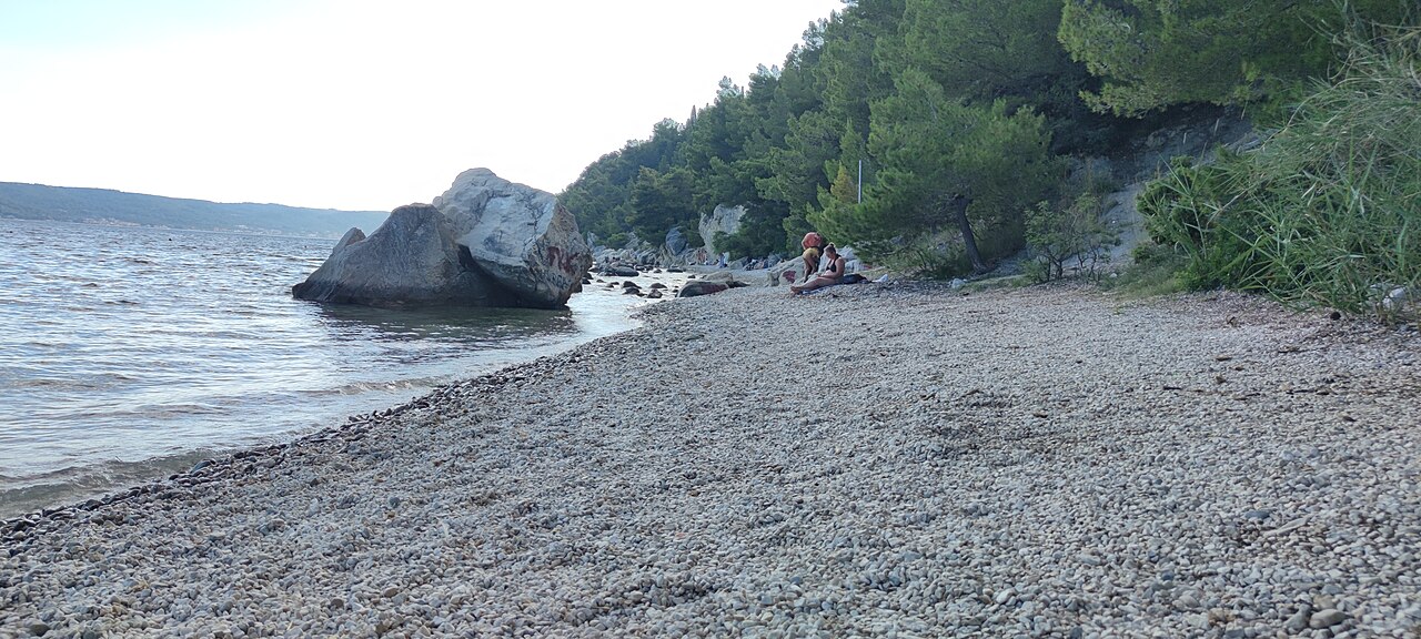 Kašjuni Beach in Split (Marjan Forest Park), Croatia