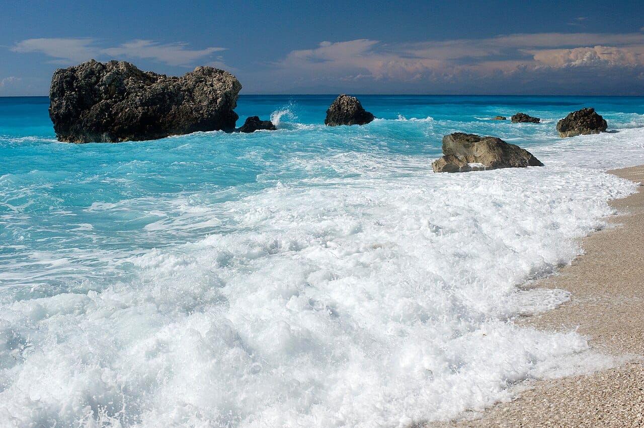 Kathisma Beach in Lefkada, Greece