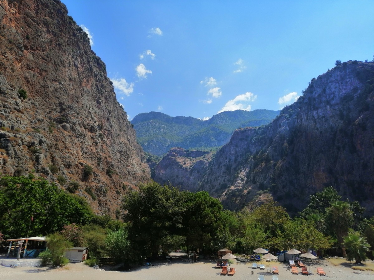 Butterfly Valley (Kelebekler Vadisi) in Muğla (Fethiye / Ölüdeniz), Turkey