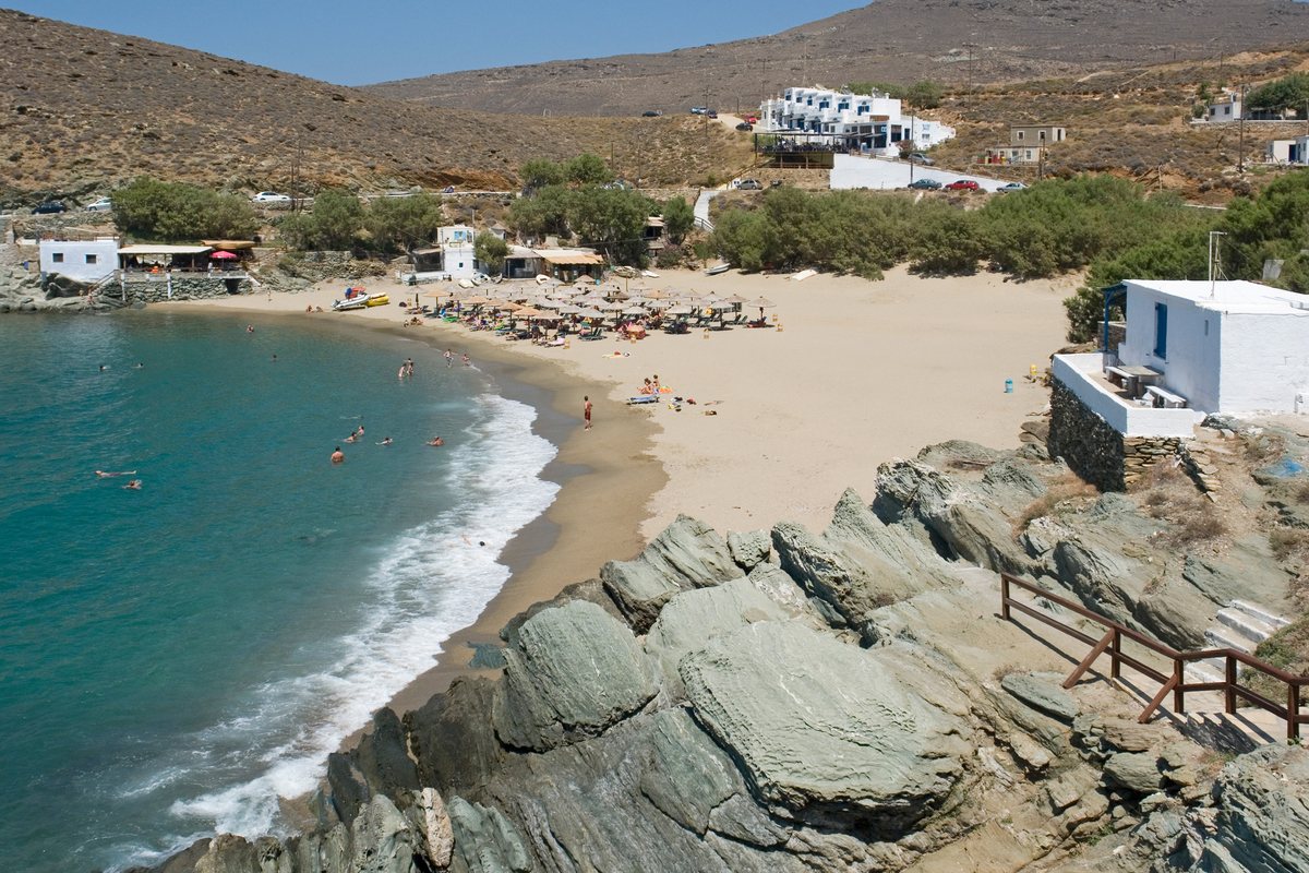 Kolimbithra Beach in Tinos, Greece