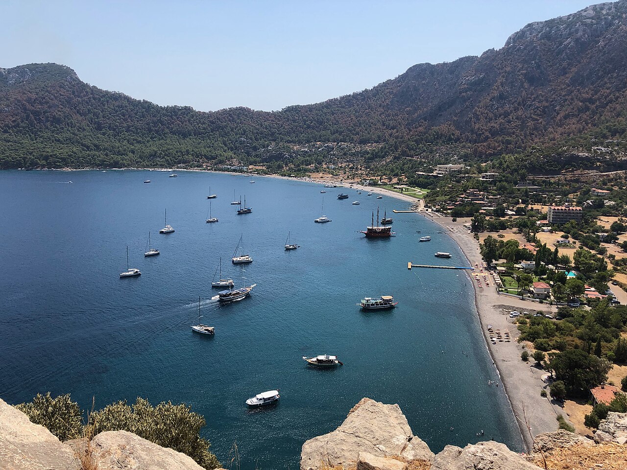 Kumlubük Beach in Muğla (Marmaris / Bozburun), Turkey