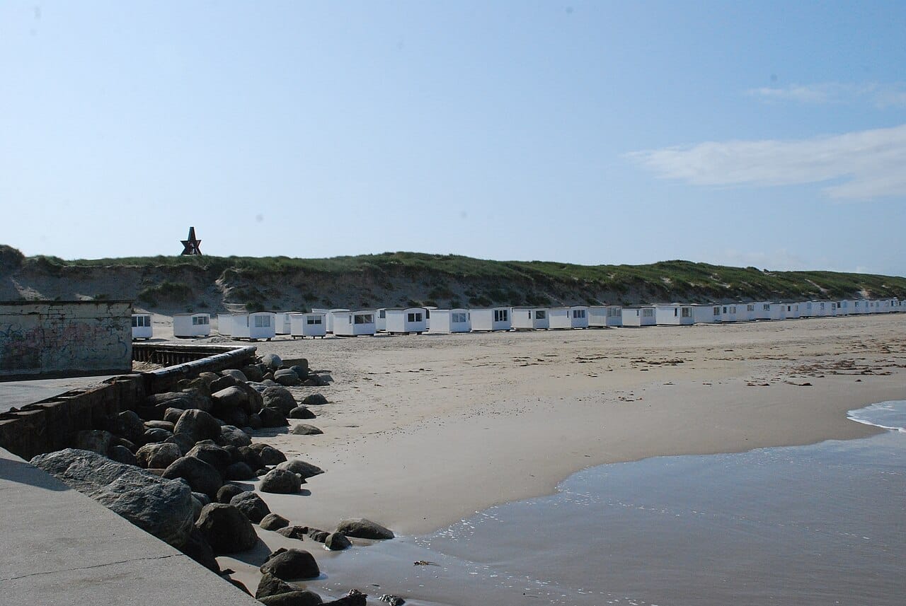 Løkken Beach in North Jutland, Denmark