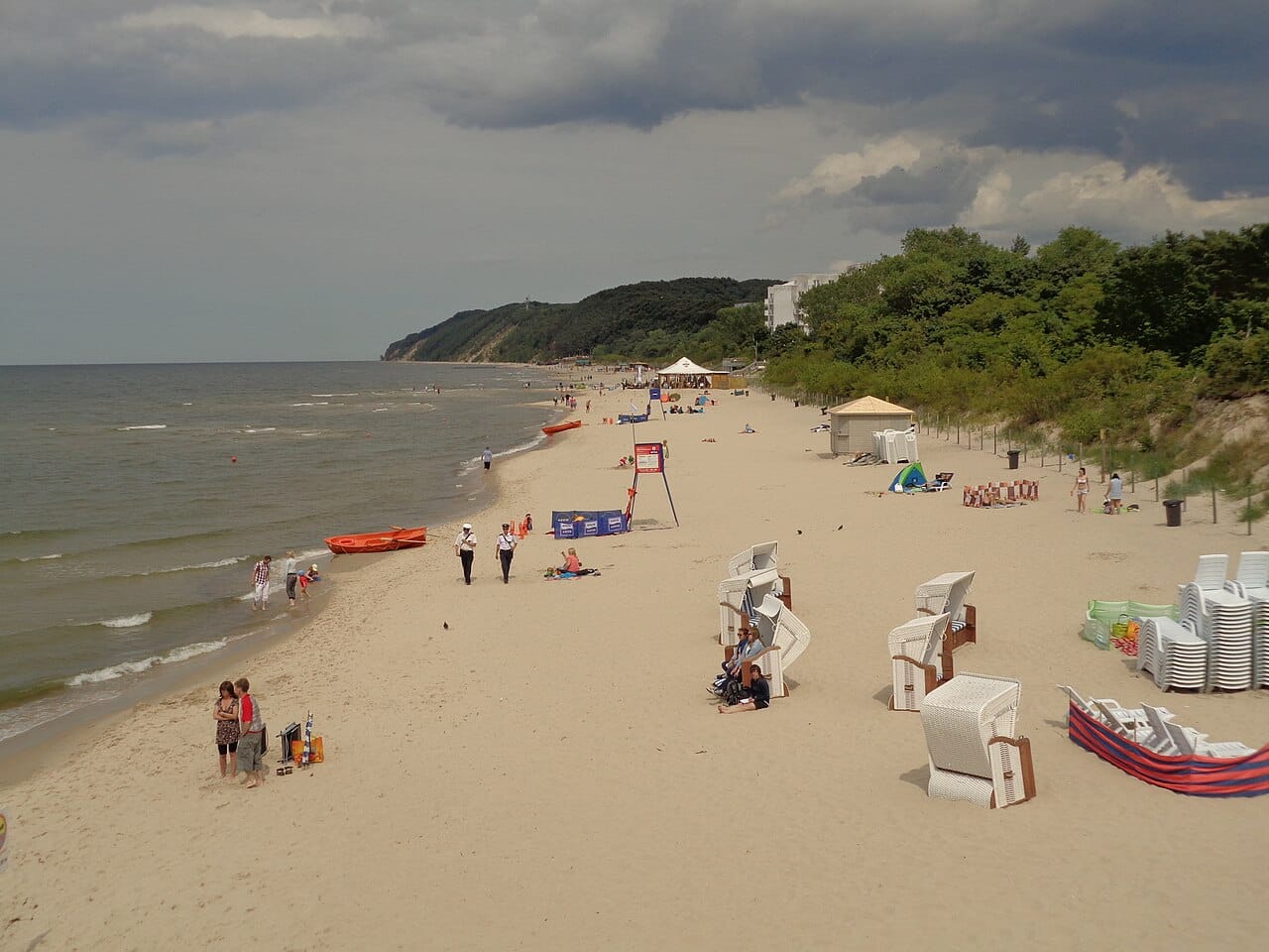 Międzyzdroje Beach in Wolin Island, Poland