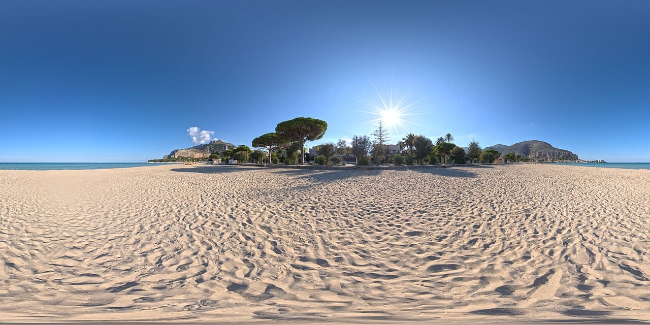 Mondello in Palermo, Sicily, Italy