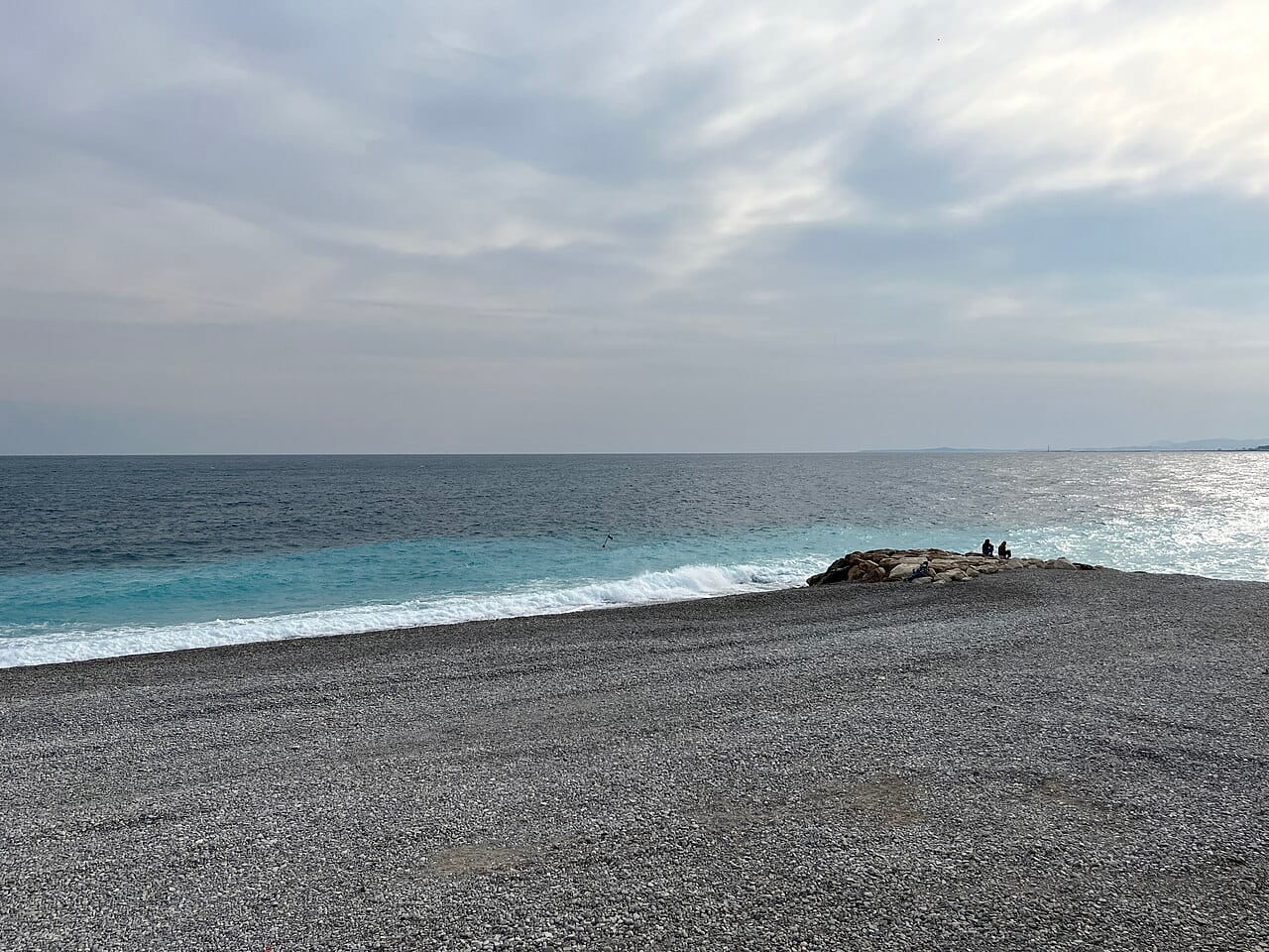 Nice Beach in Promenade des Anglais, Nice, France