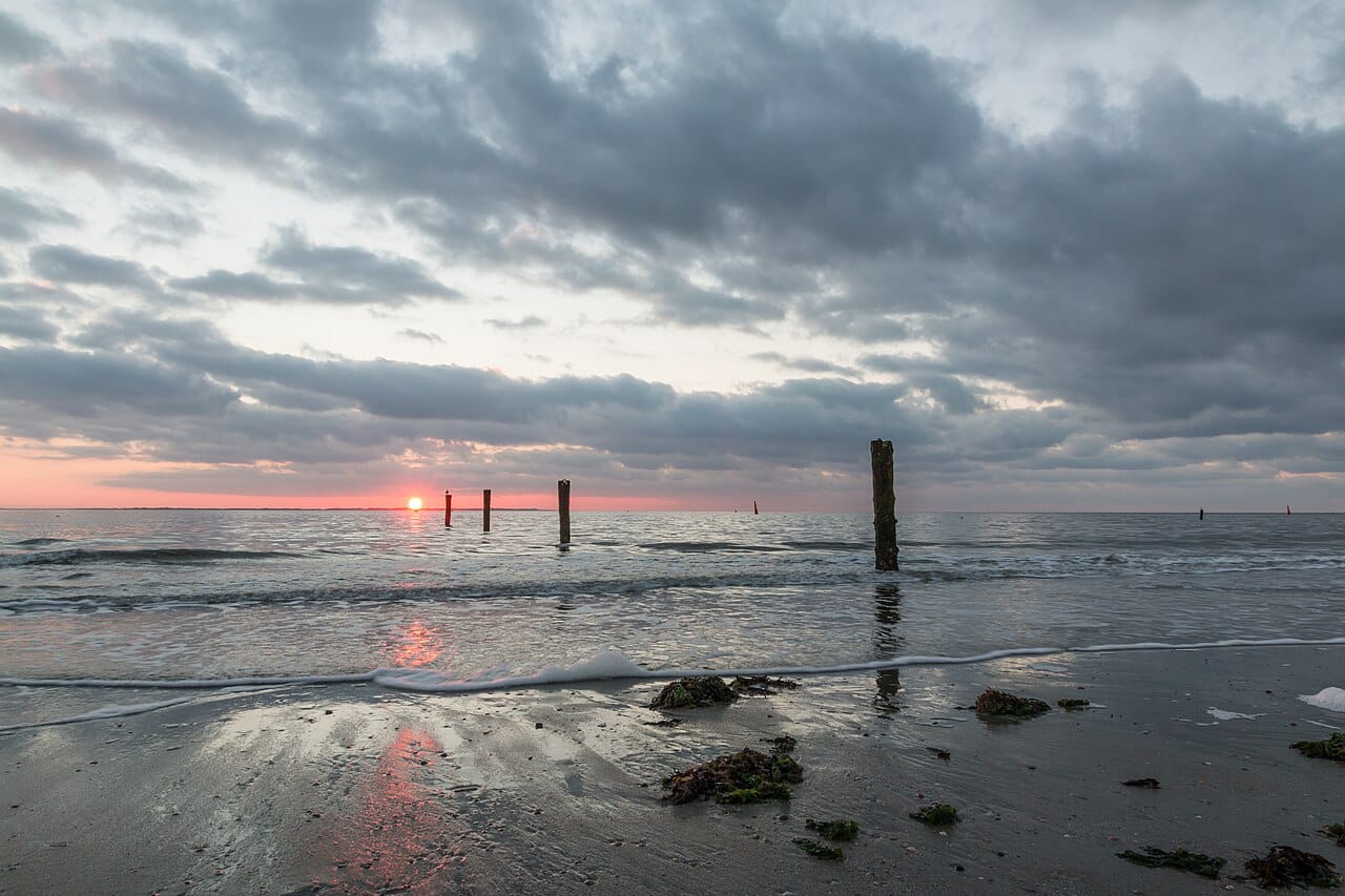 Norderney Weststrand in East Frisian Islands, Germany