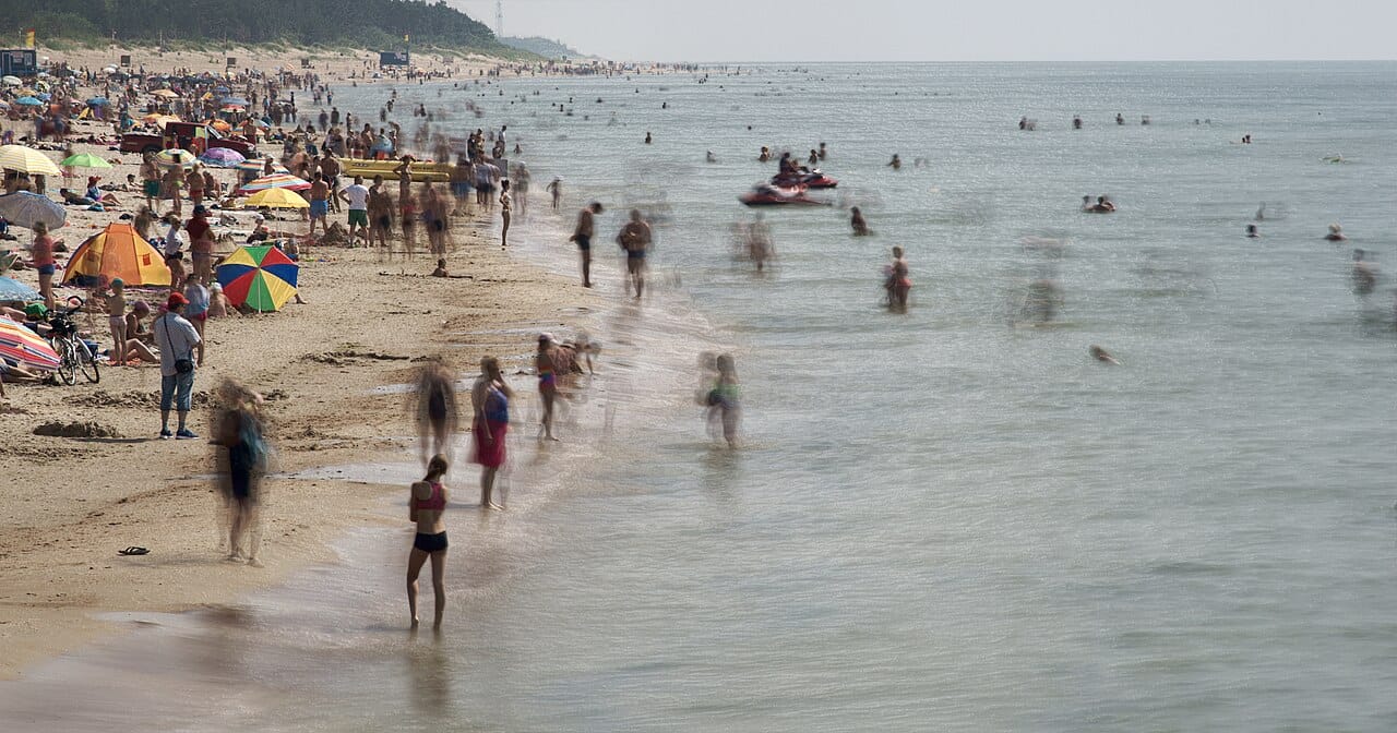 Palanga Beach in Palanga, Lithuania