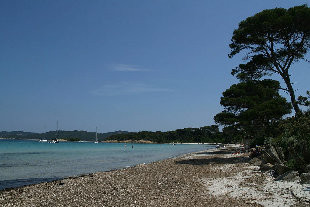 Plage d'Argent in Porquerolles, Provence, France