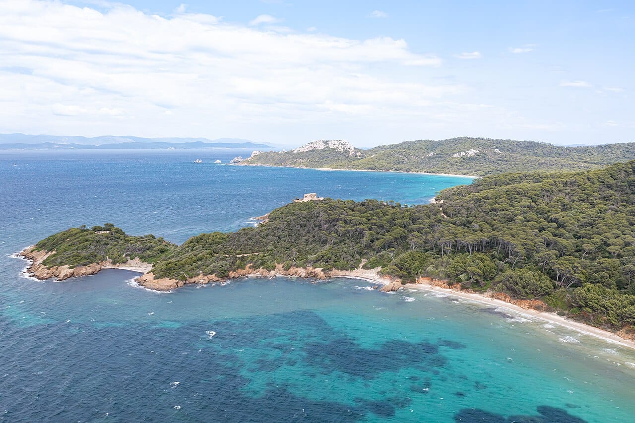 Plage de Notre-Dame in Ile de Porquerolles, Hyeres, France