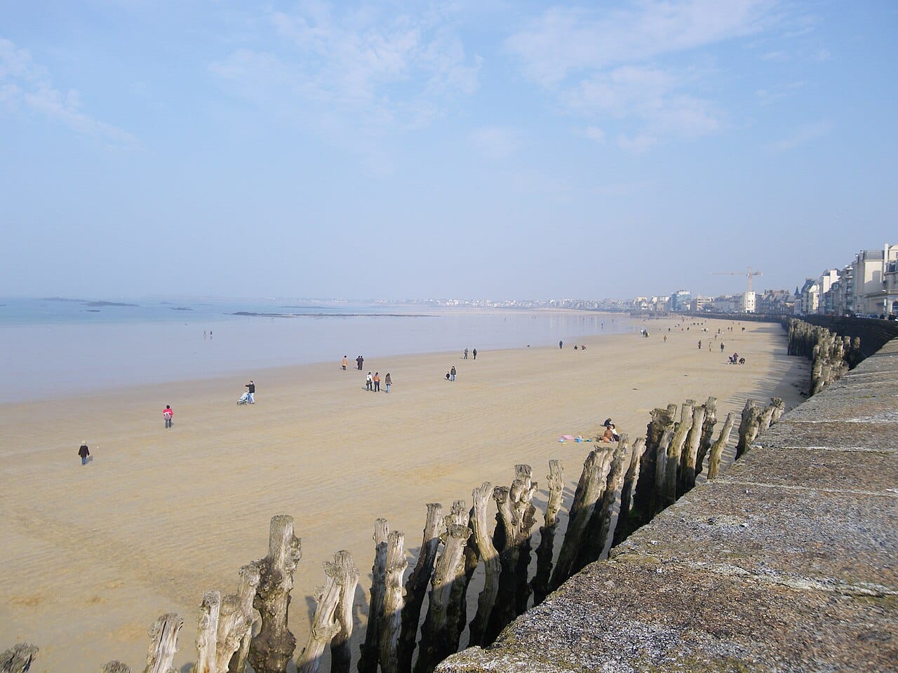Plage du Sillon in Saint-Malo, Brittany, France