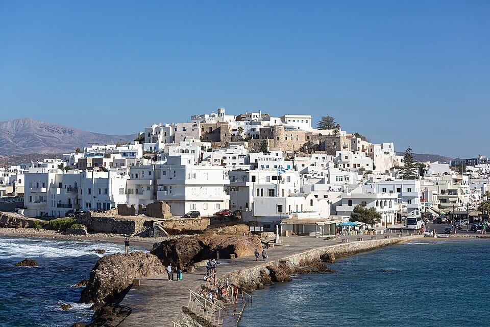 Plaka Beach in Naxos, Cyclades, Greece
