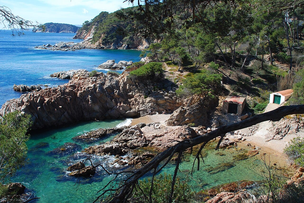 Platja de Castell in Palamós, Costa Brava, Spain