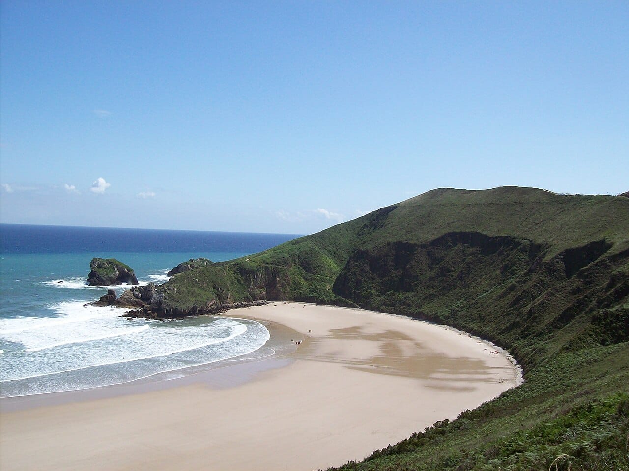 Playa de Gulpiyuri in Llanes, Asturias, Spain