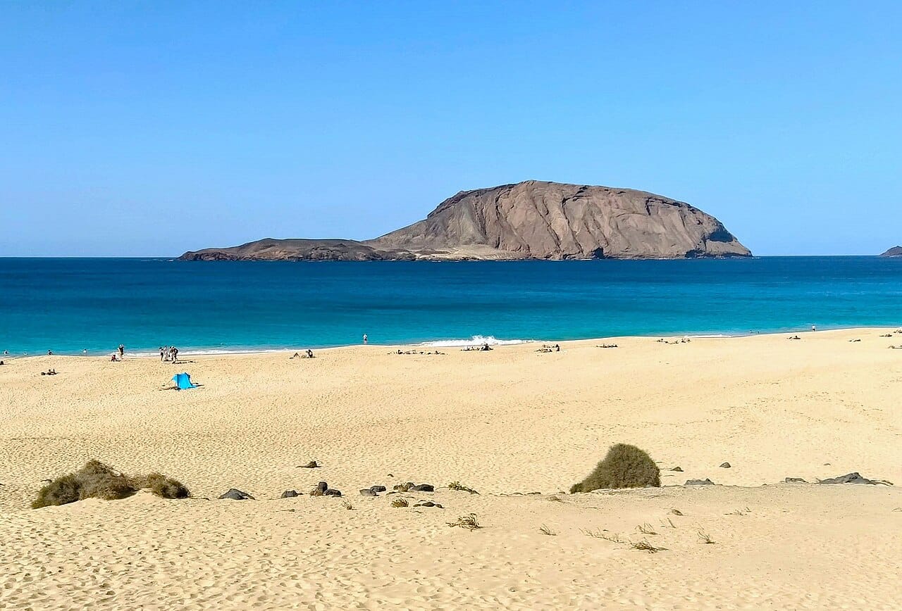 Playa de las Conchas in La Graciosa, Spain