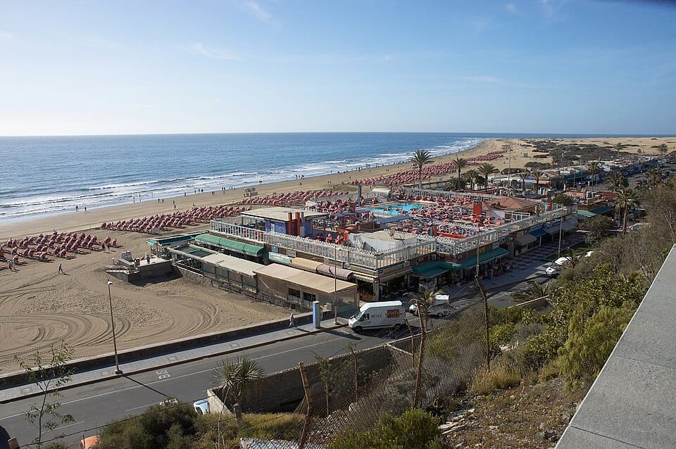 Playa de Maspalomas in Maspalomas, Gran Canaria, Spain