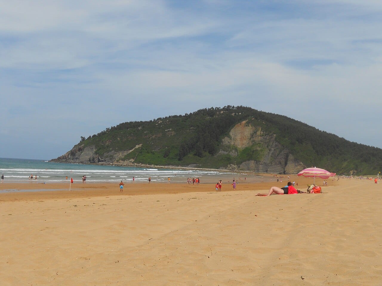 Playa de Rodiles in Villaviciosa, Asturias, Spain