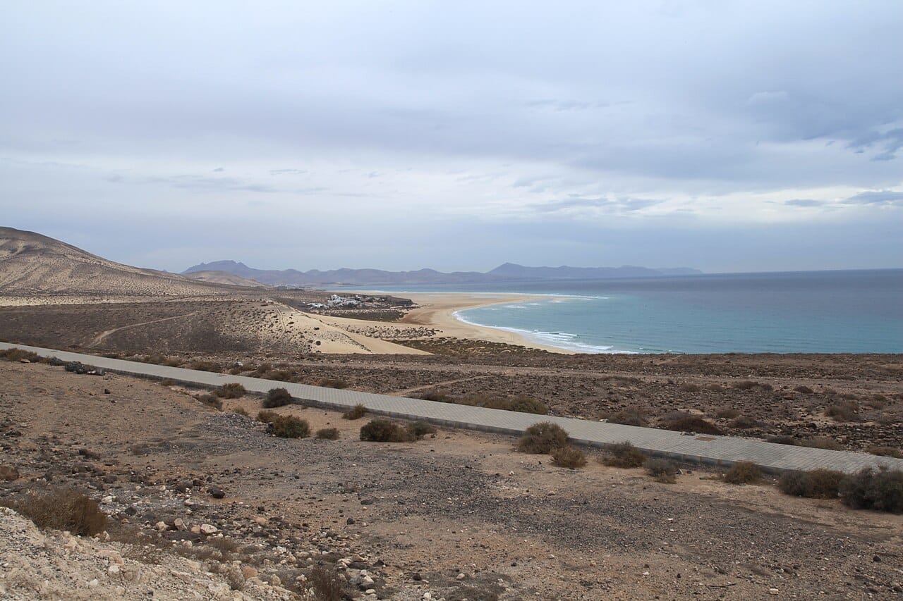 Playa de Sotavento in Jandía, Fuerteventura, Spain