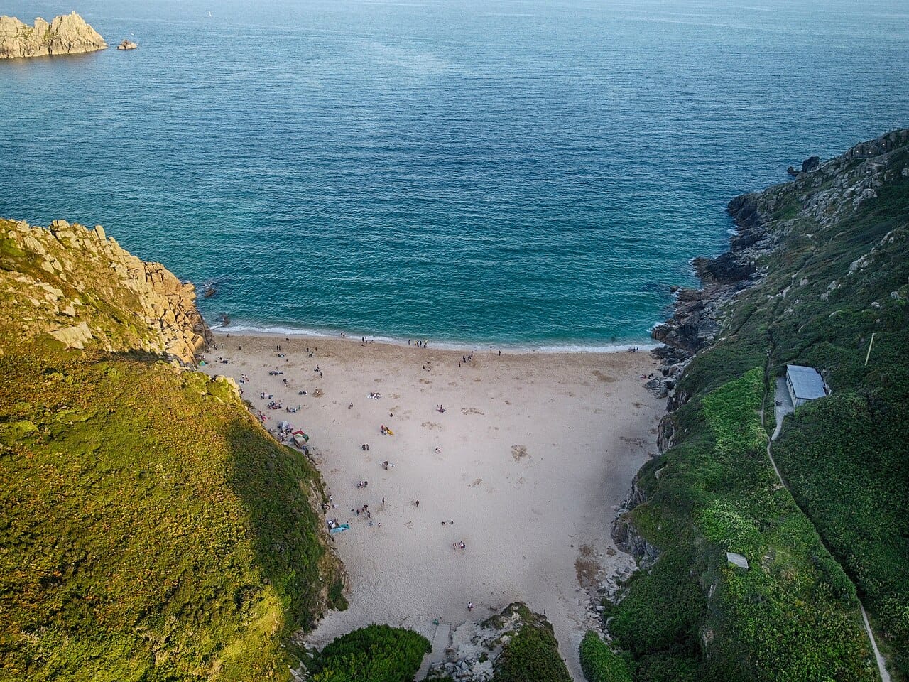 Porthcurno in Cornwall, United Kingdom