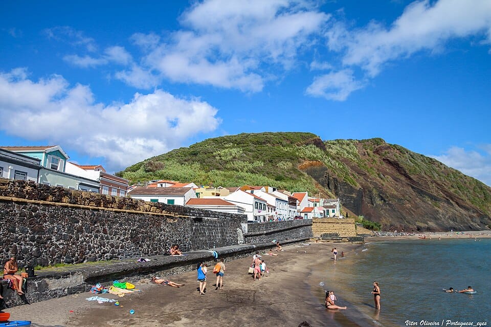 Porto Pim Beach in Horta, Faial, Azores, Portugal
