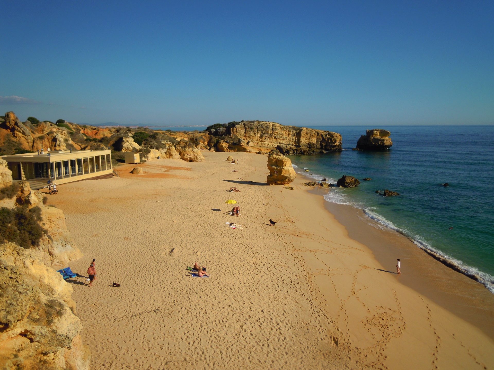 Praia de São Rafael in Albufeira, Algarve, Portugal