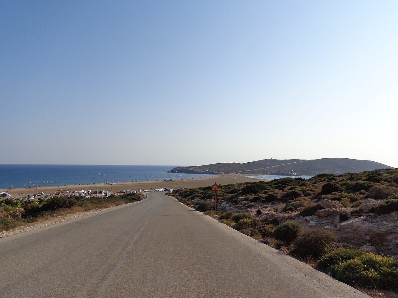 Prasonisi Beach in Rhodes, Dodecanese, Greece