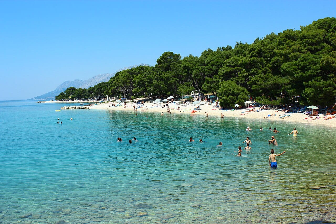Punta Rata in Brela, Makarska Riviera, Croatia