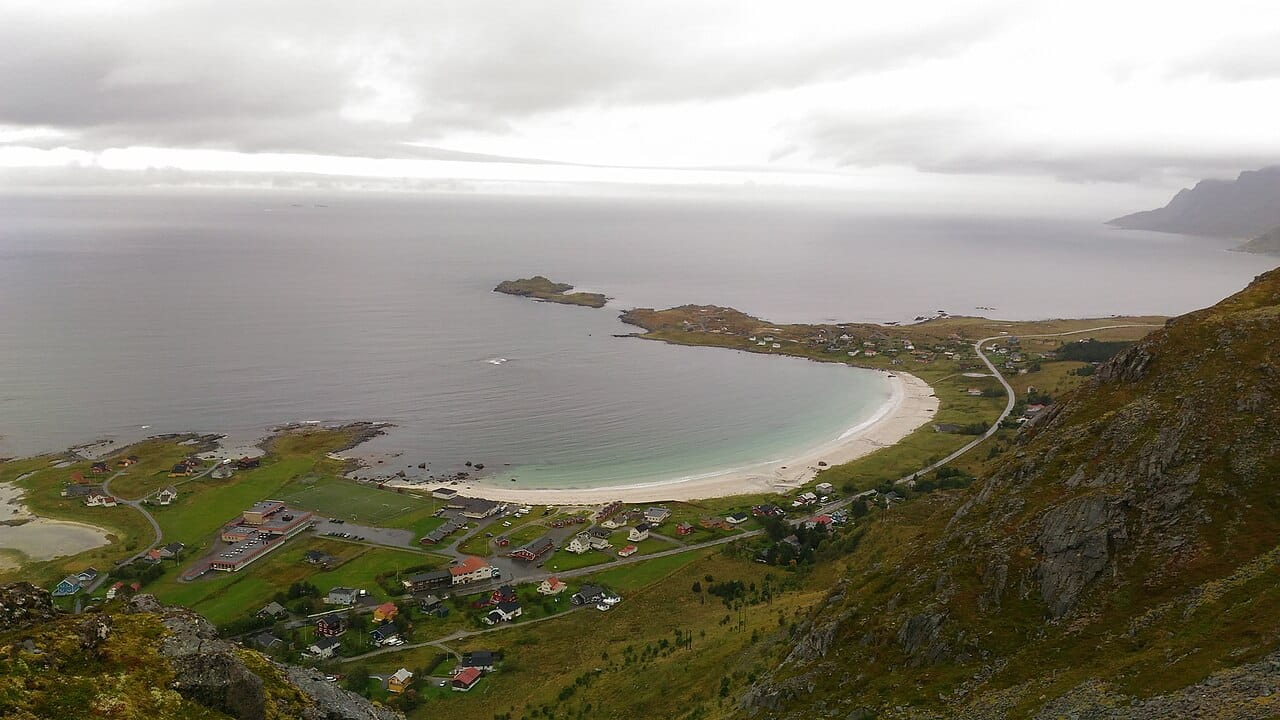 Ramberg Beach in Flakstadøya, Lofoten, Norway